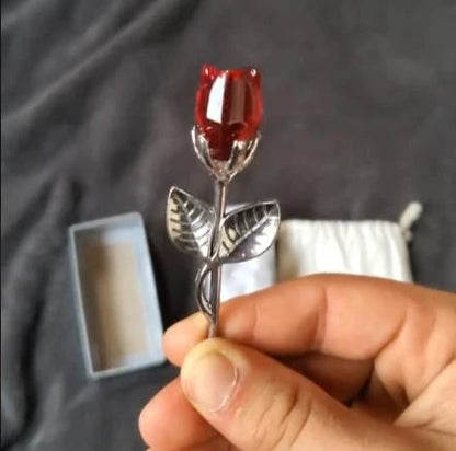 💖Eternal Love Metal Crystal Rose Timeless Gift for Valentine's Day, Mother's Day, Birthdays, and Anniversaries Water-Resistant