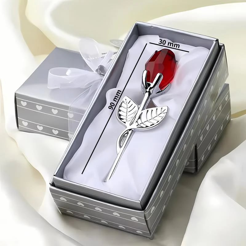 💖Eternal Love Metal Crystal Rose Timeless Gift for Valentine's Day, Mother's Day, Birthdays, and Anniversaries Water-Resistant
