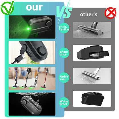 Green LED dust detector lamp Vacuum Cleaner Accessories